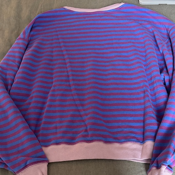 Free People We The Free Classic Striped Oversized Crewneck - Picture 5 of 5